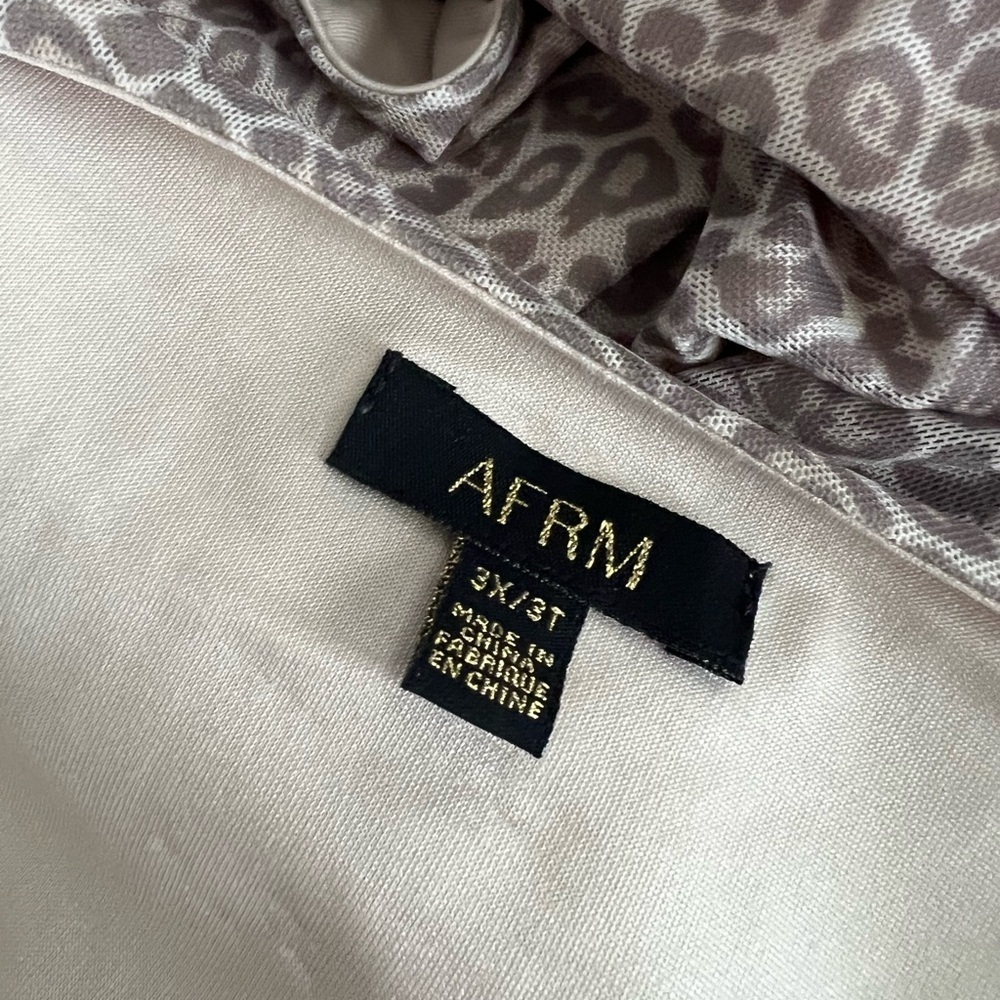 Revolve Afrm Kellen Mesh Leopard Print Bodycon Ma… - image 4